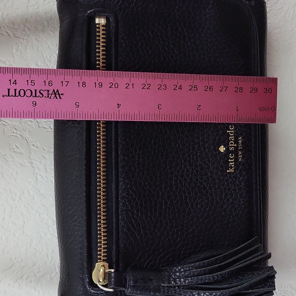 Kate Spade New York Chester Street Avie Black Leather Crossbody - Picture 15 of 16